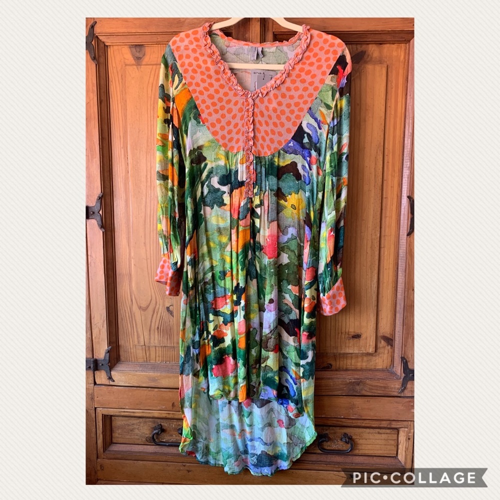 Bl^nk London Anthropologie Lucia Tunic XS NWT
